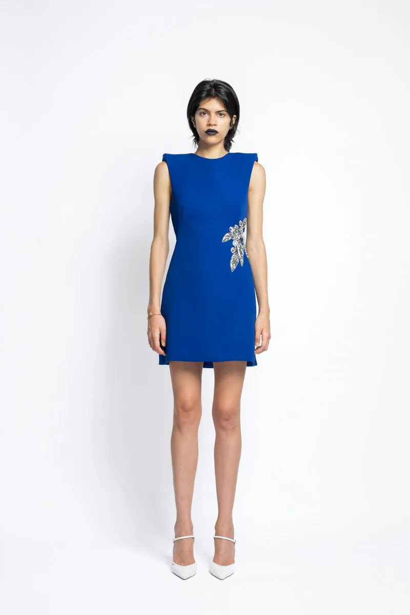 Cady Mini Charlotte Dress With Bay Leaf Embroidery