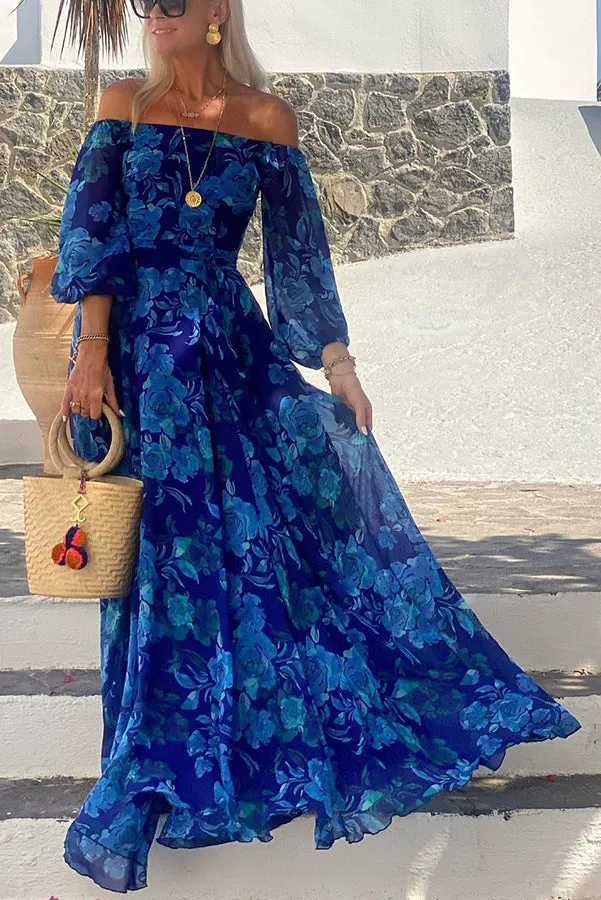 Calista | Floral Off-Shoulder Maxi Dress
