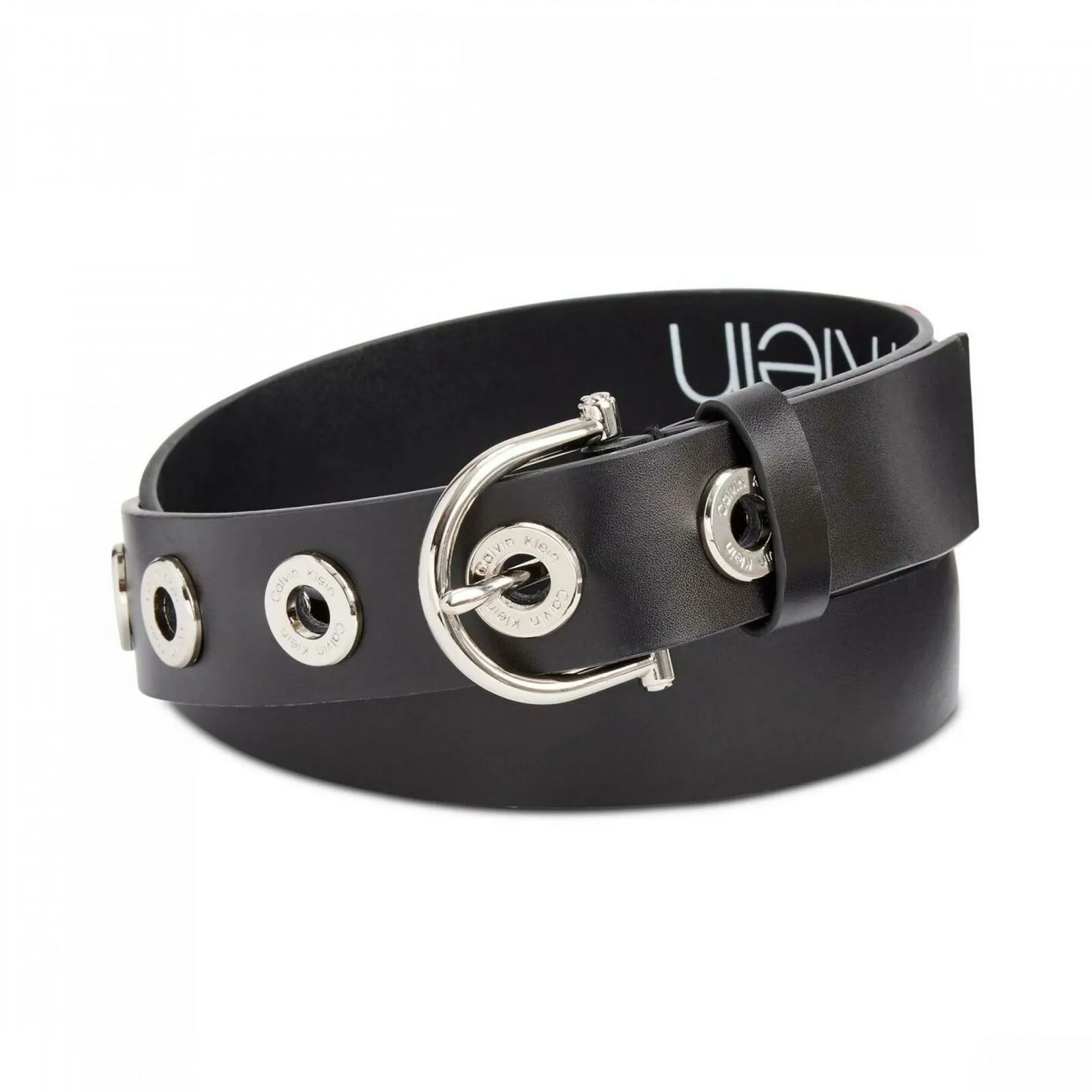 Calvin Klein Women's Leather Grommet Belt
