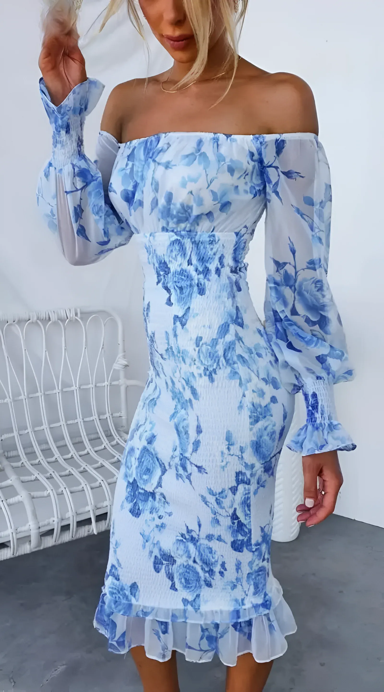 Camelia - Blooming Elegance Midi Dress