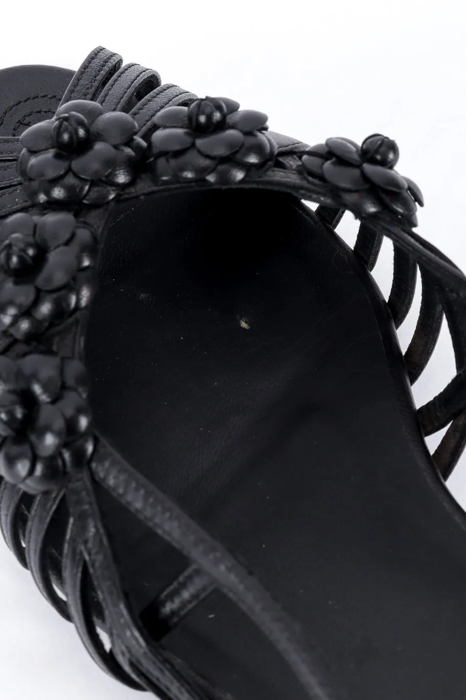 Camellia Flower Slingback Sandals