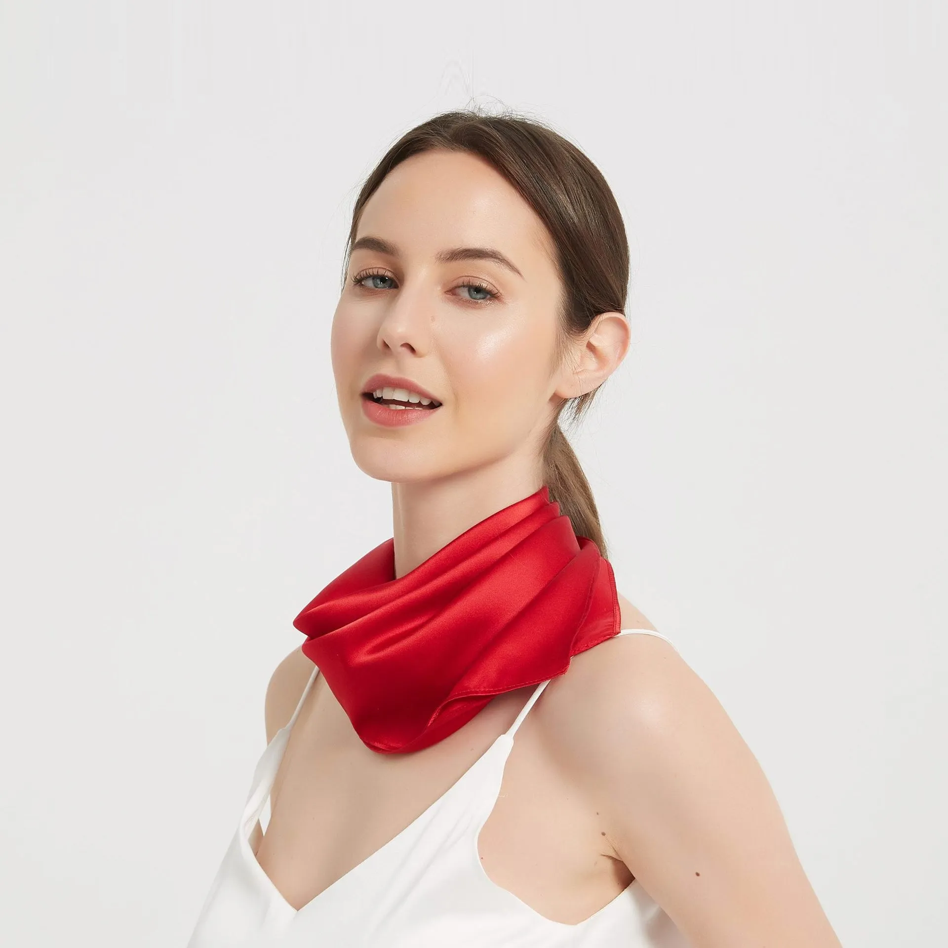 Candela - Soft Satin Shine Woman's Square Scarf