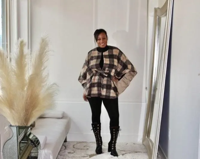 Cape Town Plaid Cape
