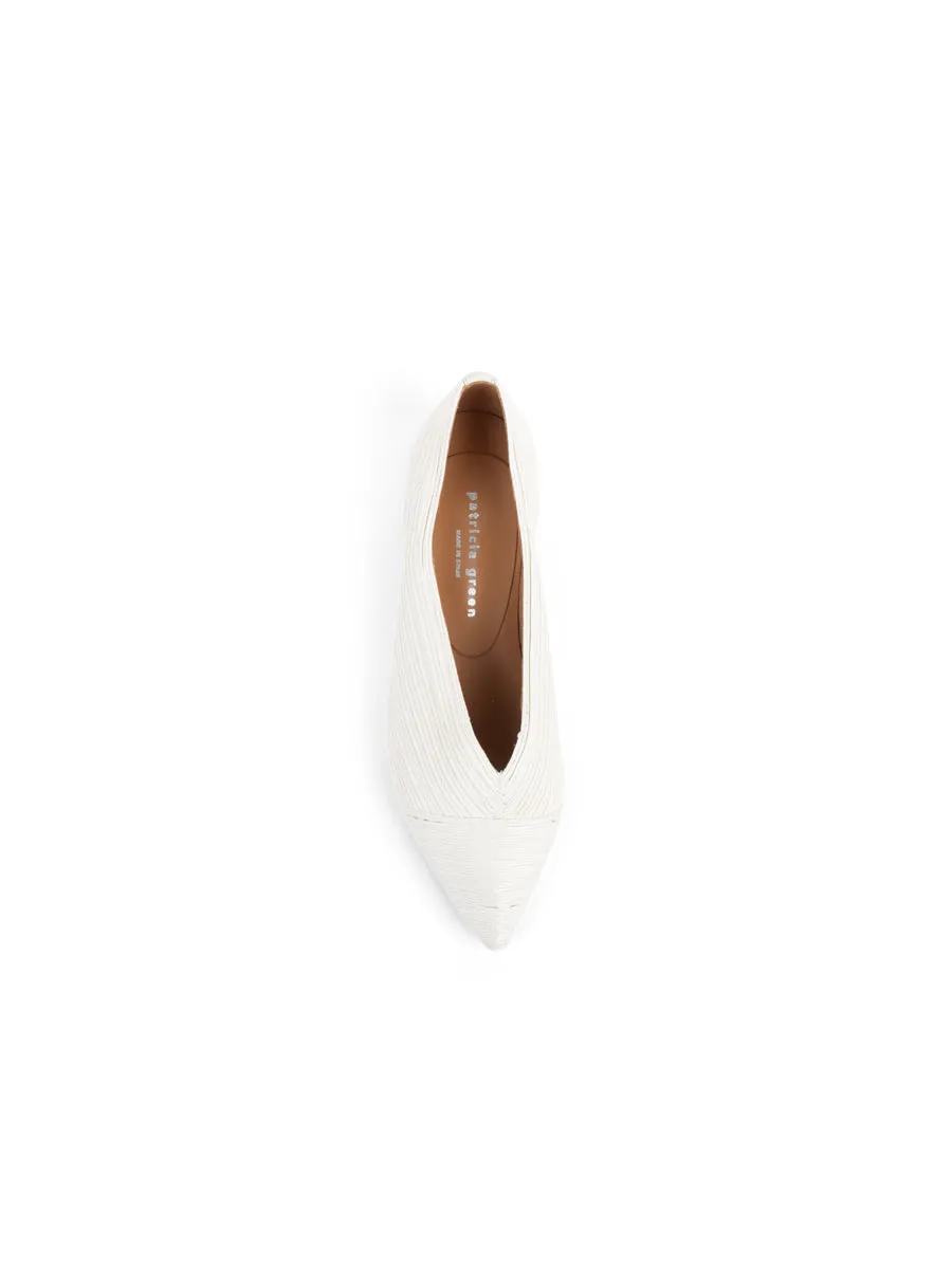 Capri Pointed Toe Raffia Flat