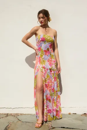 Carina Strapless Drop Waist Maxi Dress