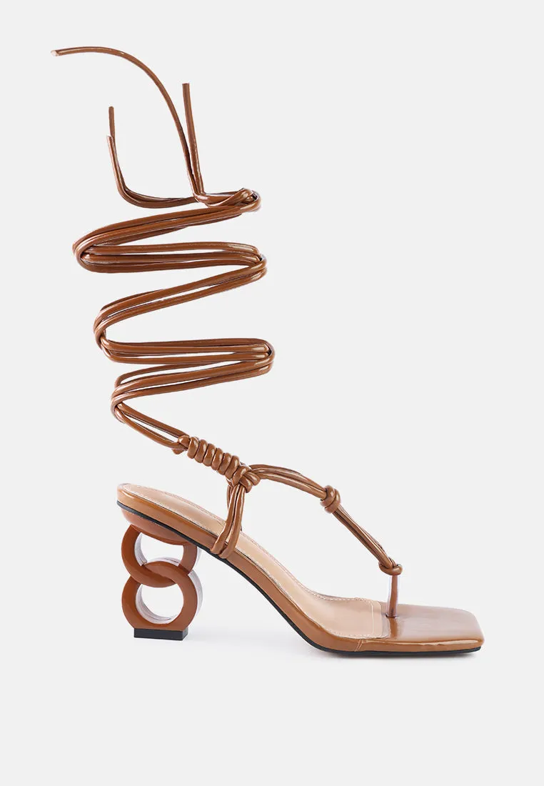 Cassino Strappy Lace Up Sandals By Ruw