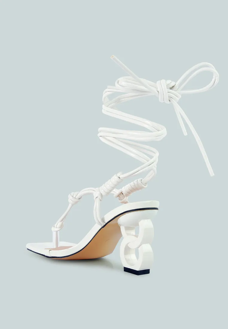 Cassino Strappy Lace Up Sandals By Ruw