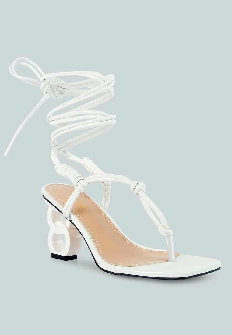 Cassino Strappy Lace Up Sandals By Ruw