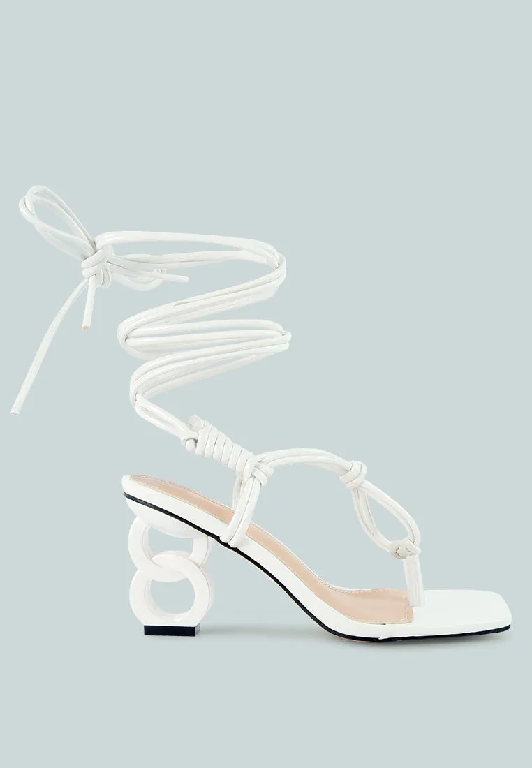 Cassino Strappy Lace Up Sandals By Ruw
