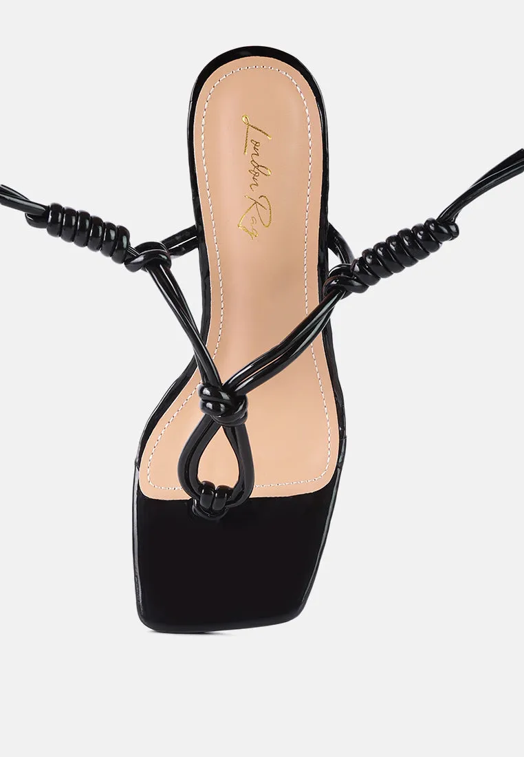 Cassino Strappy Lace Up Sandals By Ruw