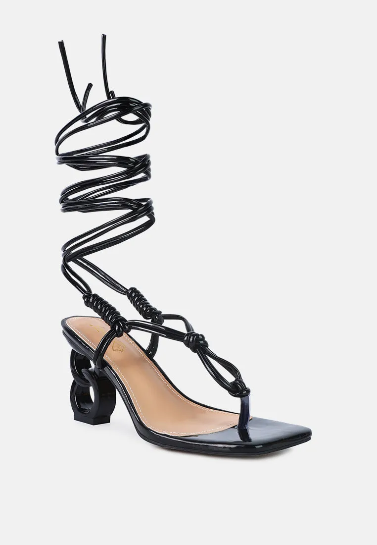 Cassino Strappy Lace Up Sandals By Ruw