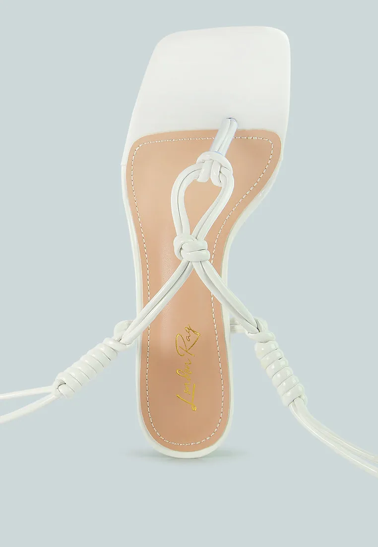 Cassino Strappy Lace Up Sandals By Ruw