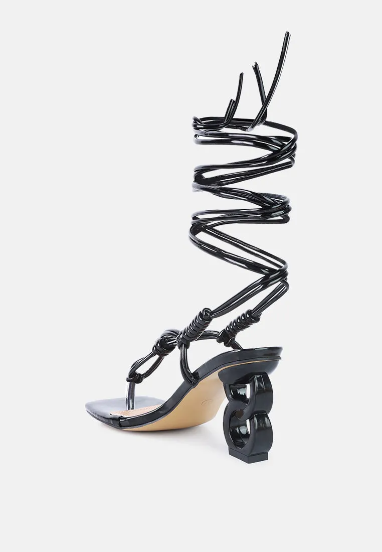 Cassino Strappy Lace Up Sandals By Ruw