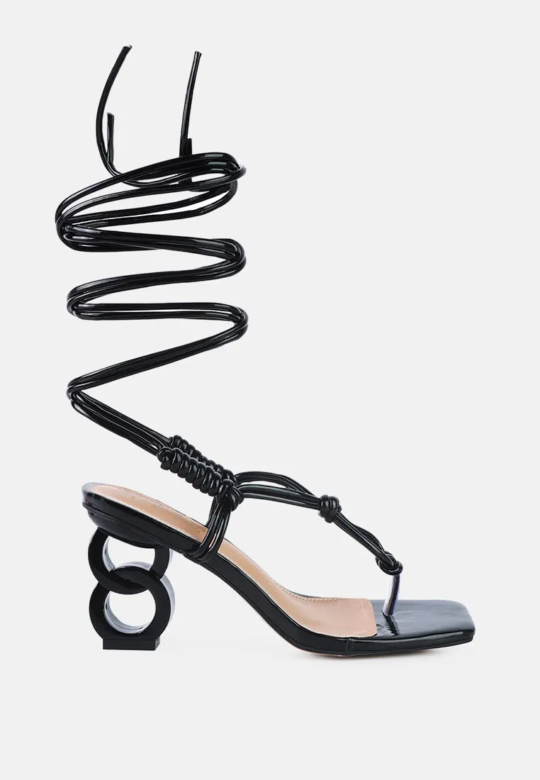Cassino Strappy Lace Up Sandals By Ruw