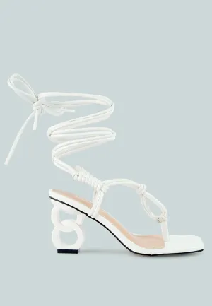 Cassino Strappy Lace Up Sandals By Ruw