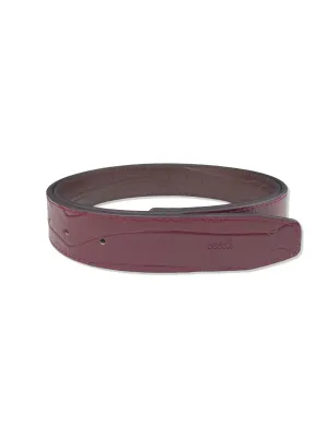 Cesoli Reversible Leather Belt in Sangria/Thoroughbred Brown
