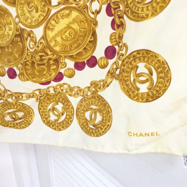Chanel Coin & Chain Scarf. SOLD AS IS