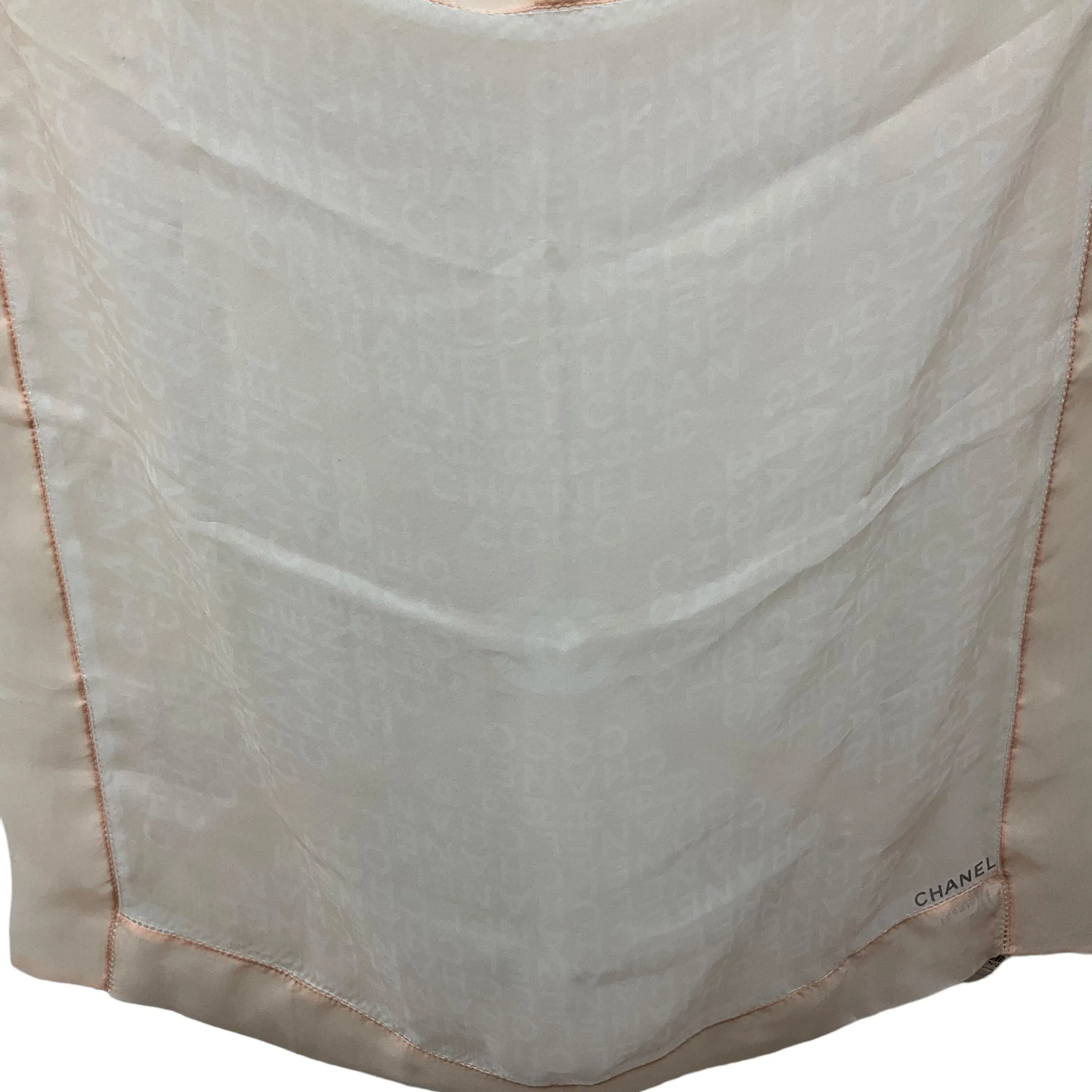 Chanel Sheer Logo Scarf
