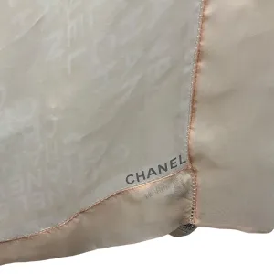 Chanel Sheer Logo Scarf