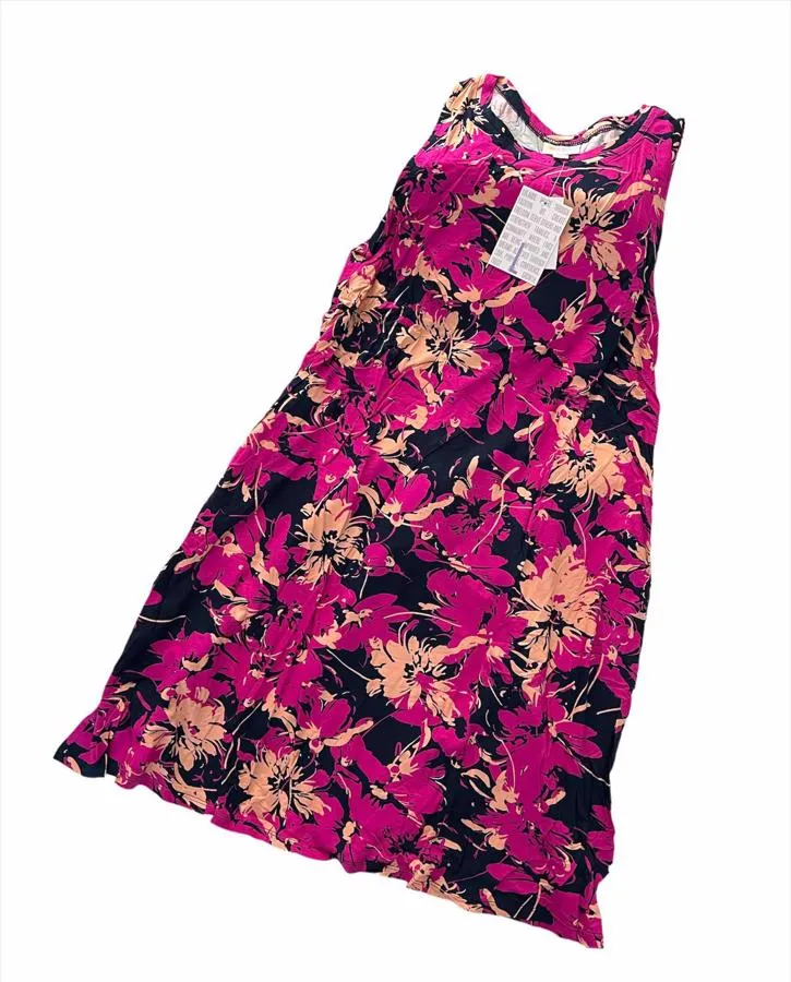 Charlotte - Navy Magenta Pink Floral
