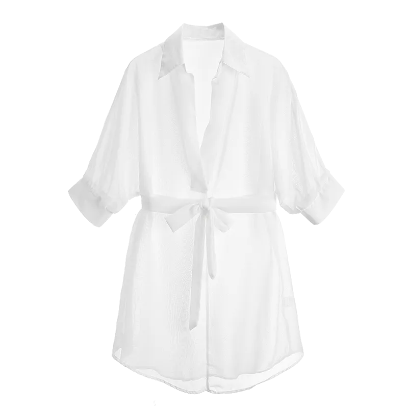 Chic Wrap Cover-Up Shirt