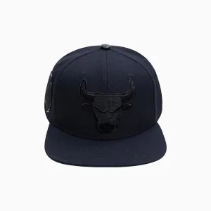 Chicago Bulls Triple Black Logo NBA Snapback Hat