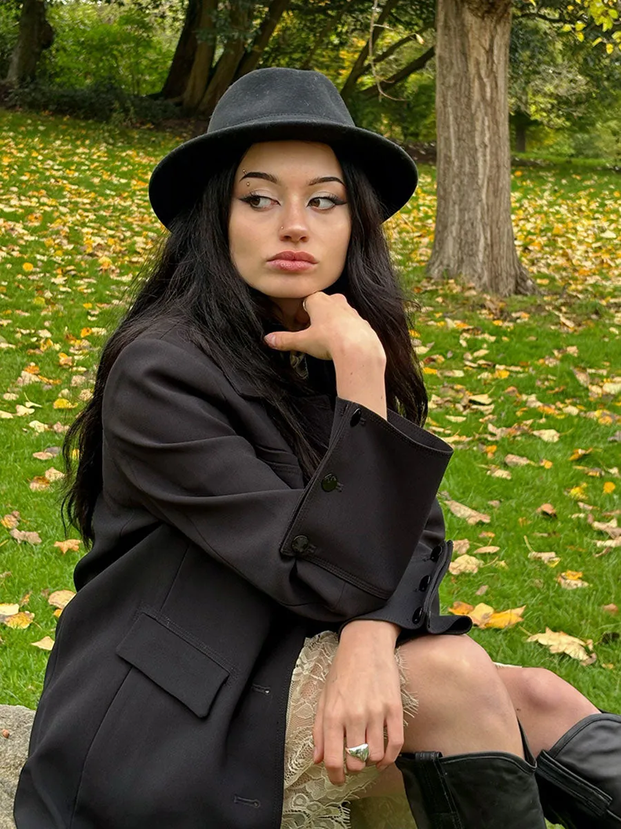 Clara Cashmere Hat - Black