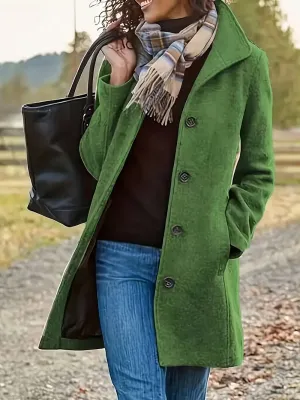 Classic Wool-Blend Coat | Mid-Length & Elegant | Timeless Style