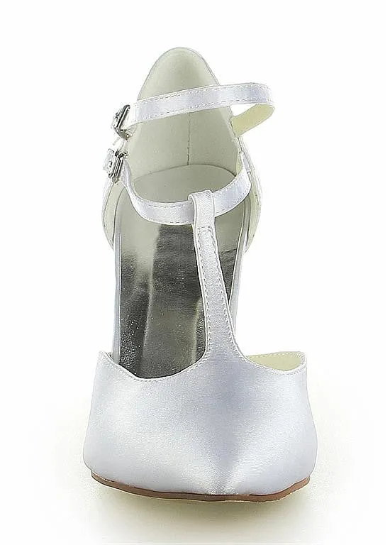 Closed Toe Stiletto Heels Bridal Shoes