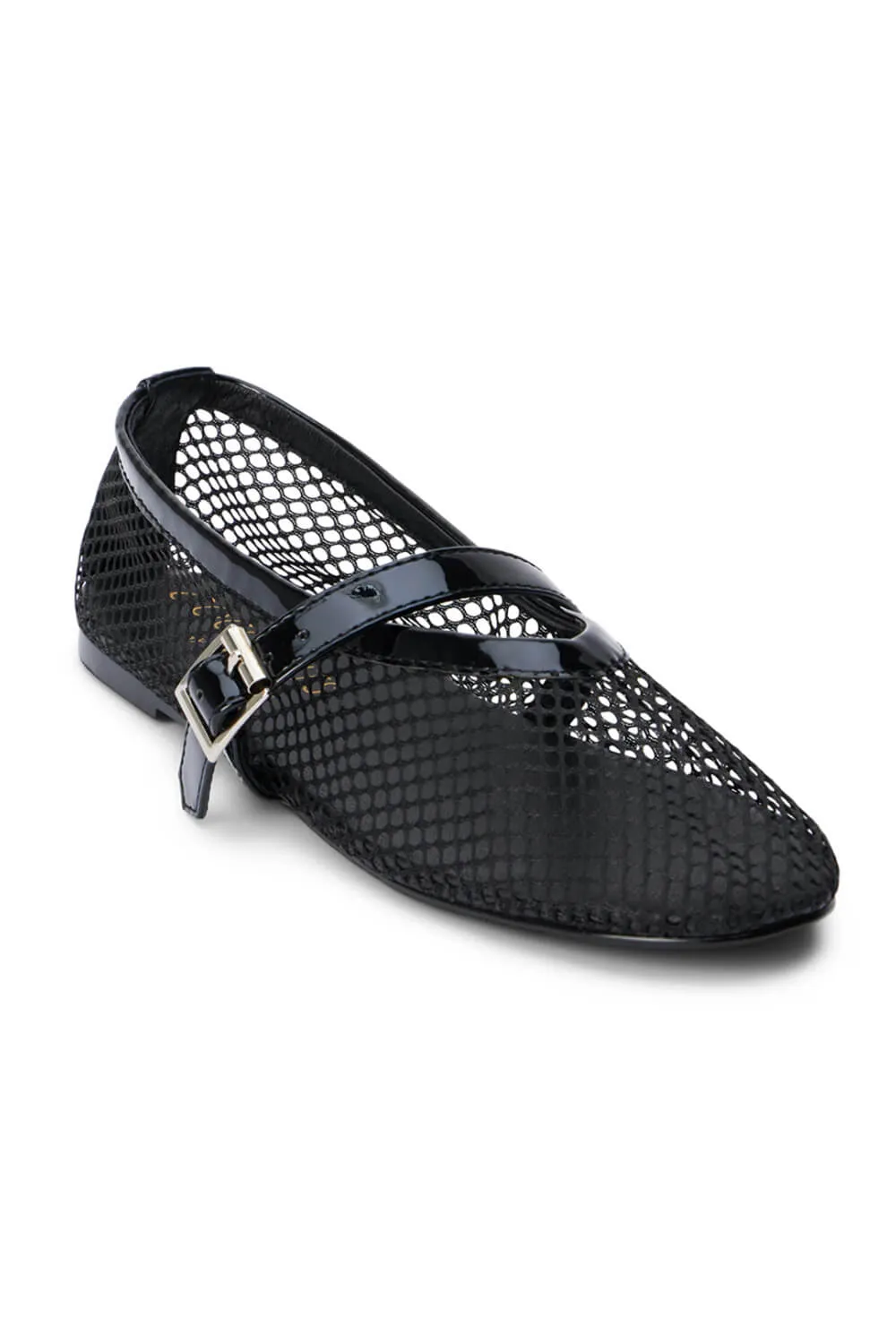 Coconuts by Matisse Nolita Mesh Ballet Flats for Women in Black | NOLITA BLACK