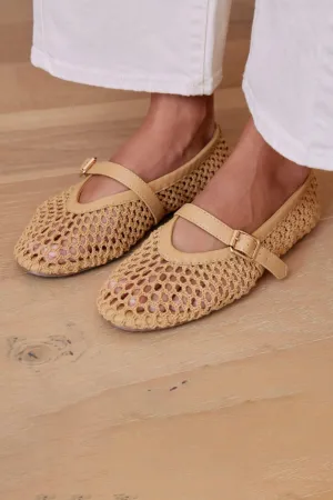 Coconuts by Matisse Nolita Mesh Ballet Flats for Women in Natural | NOLITA NATURAL