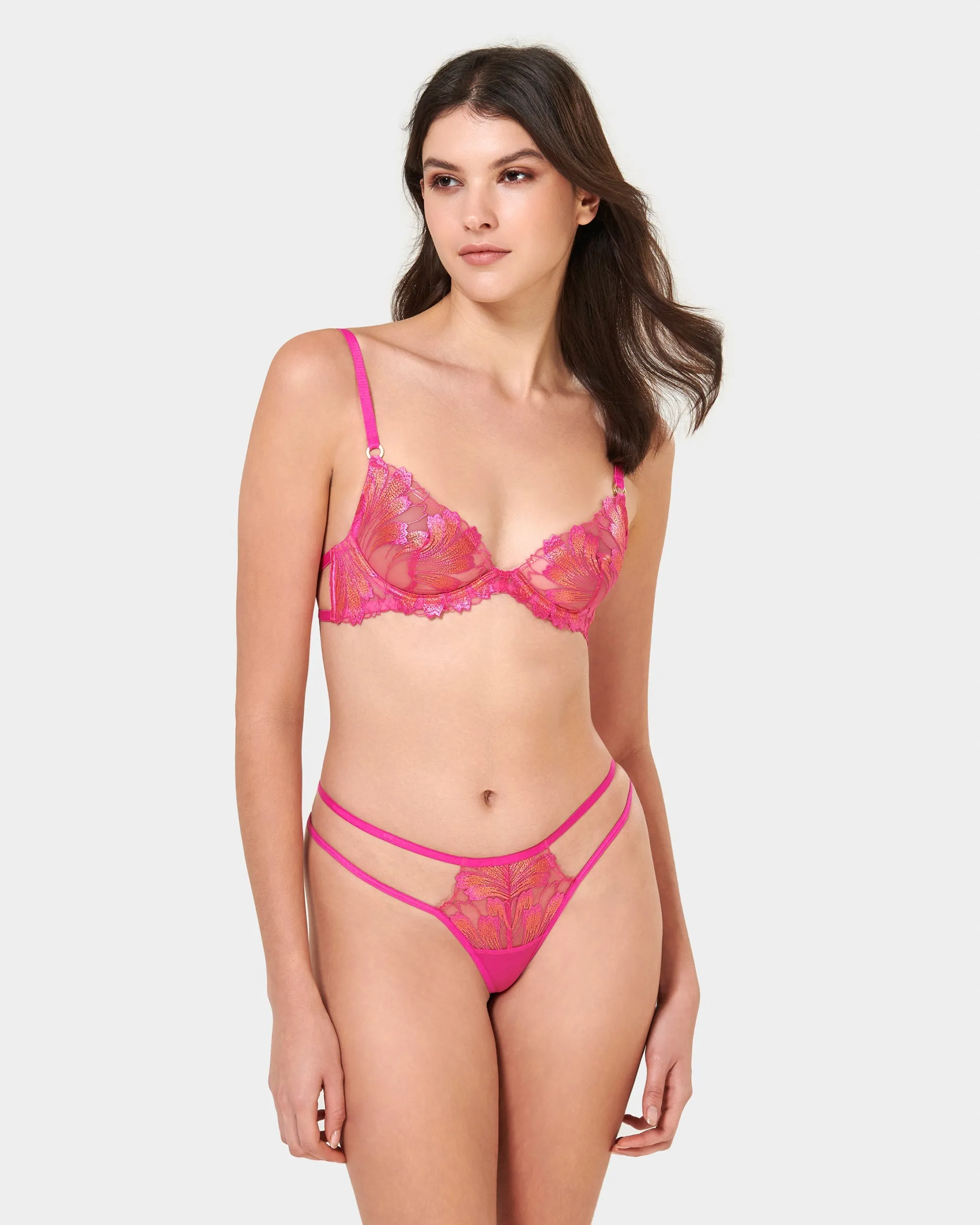Colette Bra Fuchsia Pink/Orange Pepper