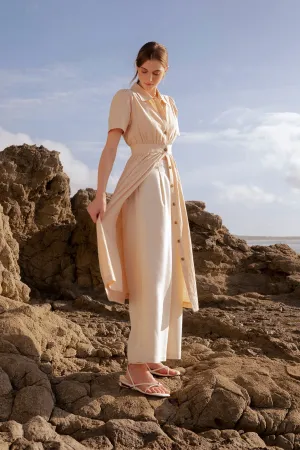 Collared Fit And Flare Dress