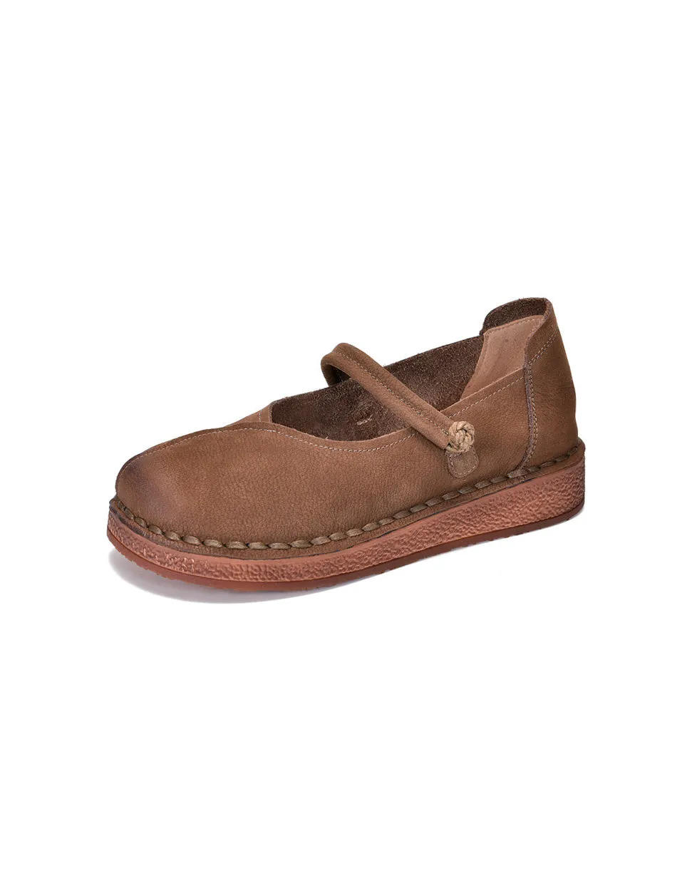 Comfortable Soft Leather Handmade Retro Flat Shoes
