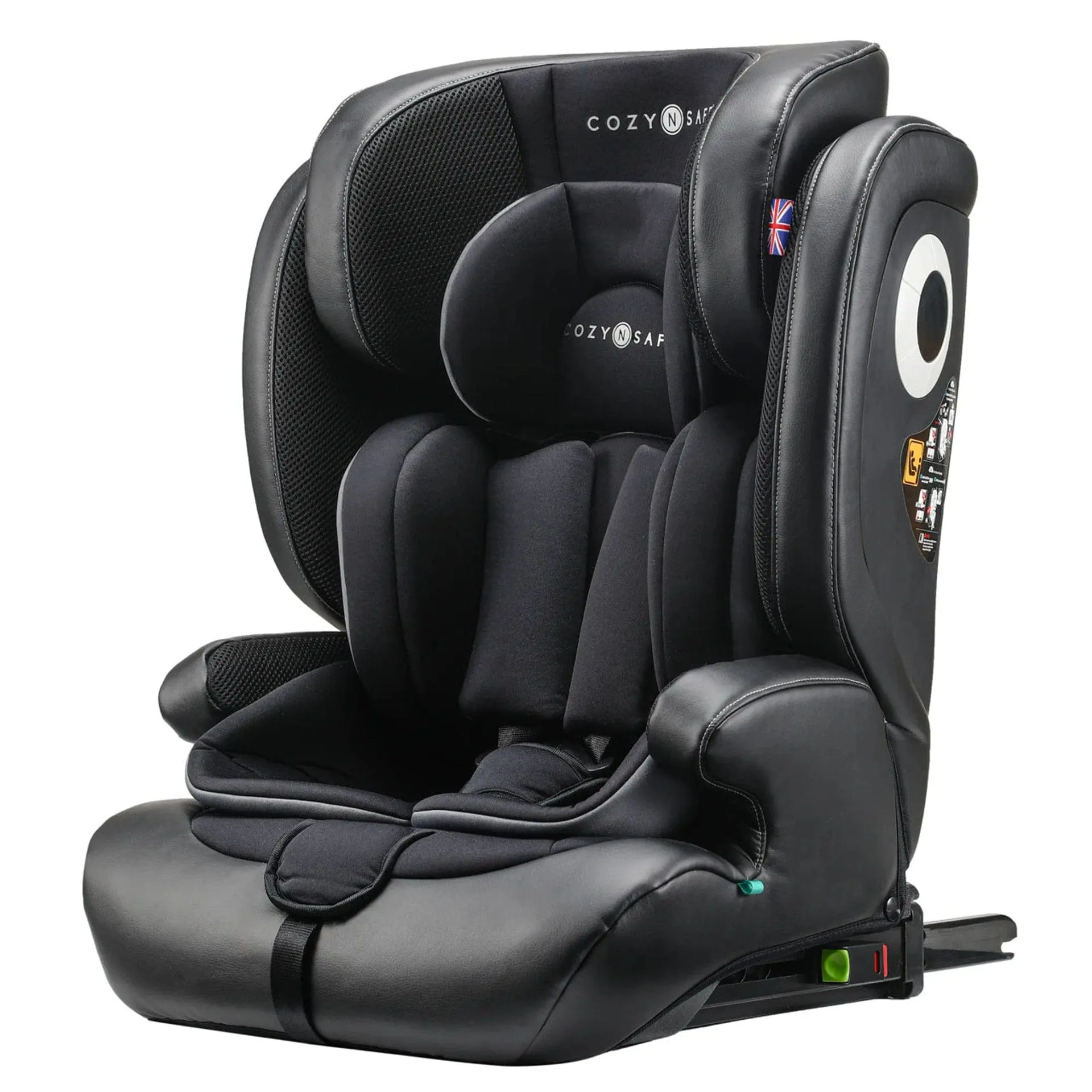 Cozy N Safe HUDSON i-Size 76-150cm Child Car Seat- Onyx