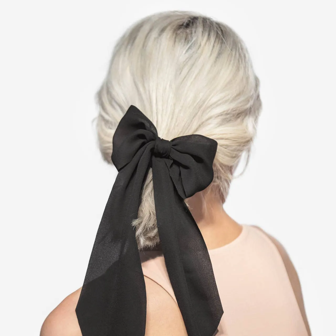 Crepe Scarf Scrunchie Set of 2- Moss