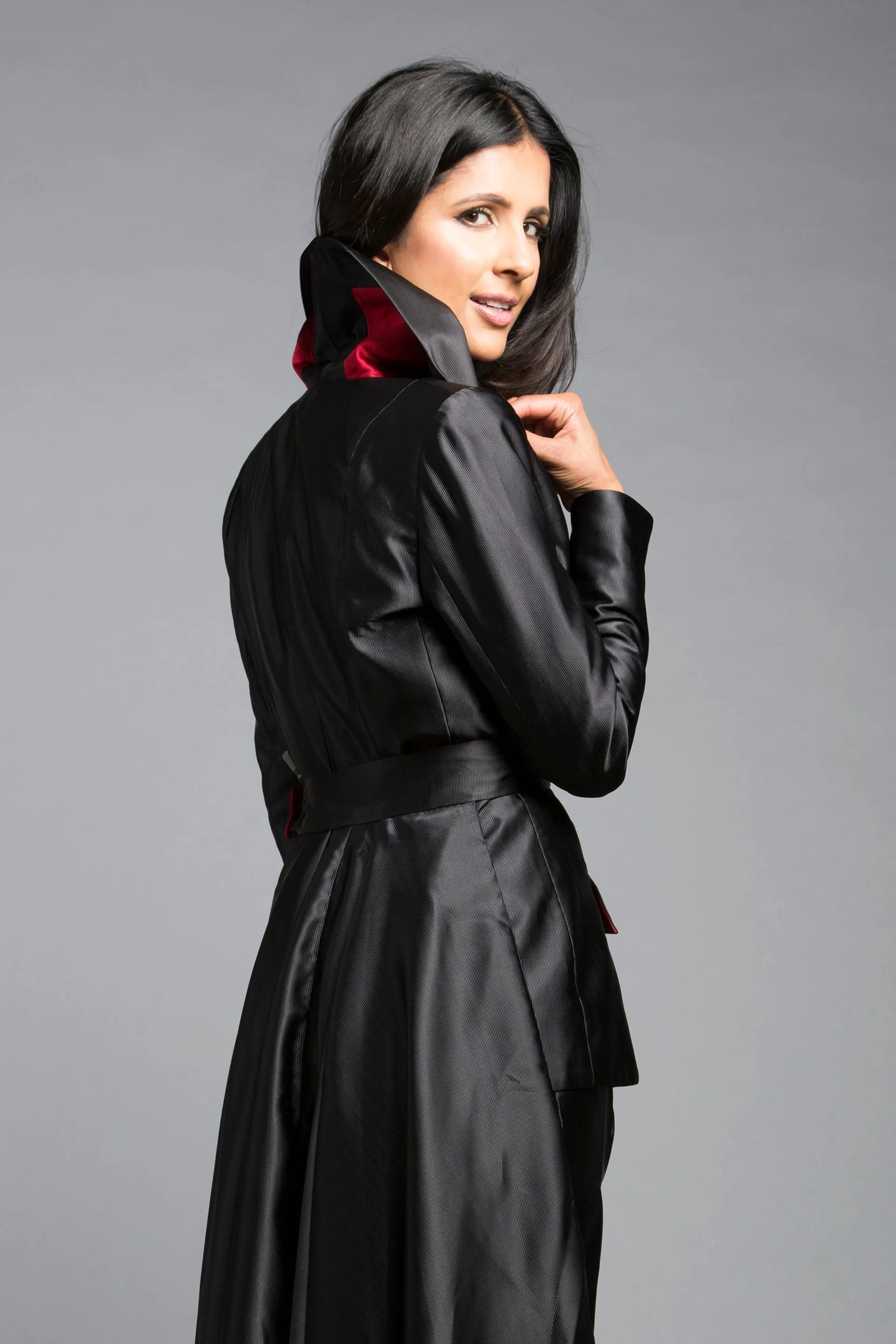 Crossover blazer   Cape belt