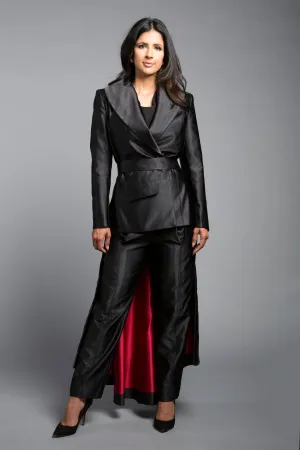 Crossover blazer   Cape belt
