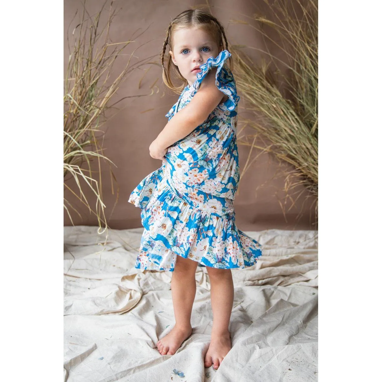 Cupcake Dress-Moroccan Blue