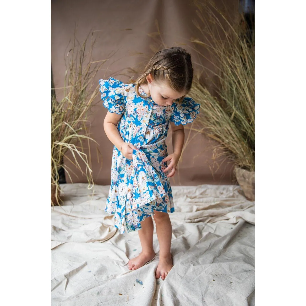 Cupcake Dress-Moroccan Blue