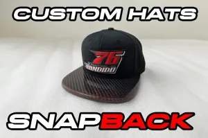 Custom Carbon Fiber Snapback Hat