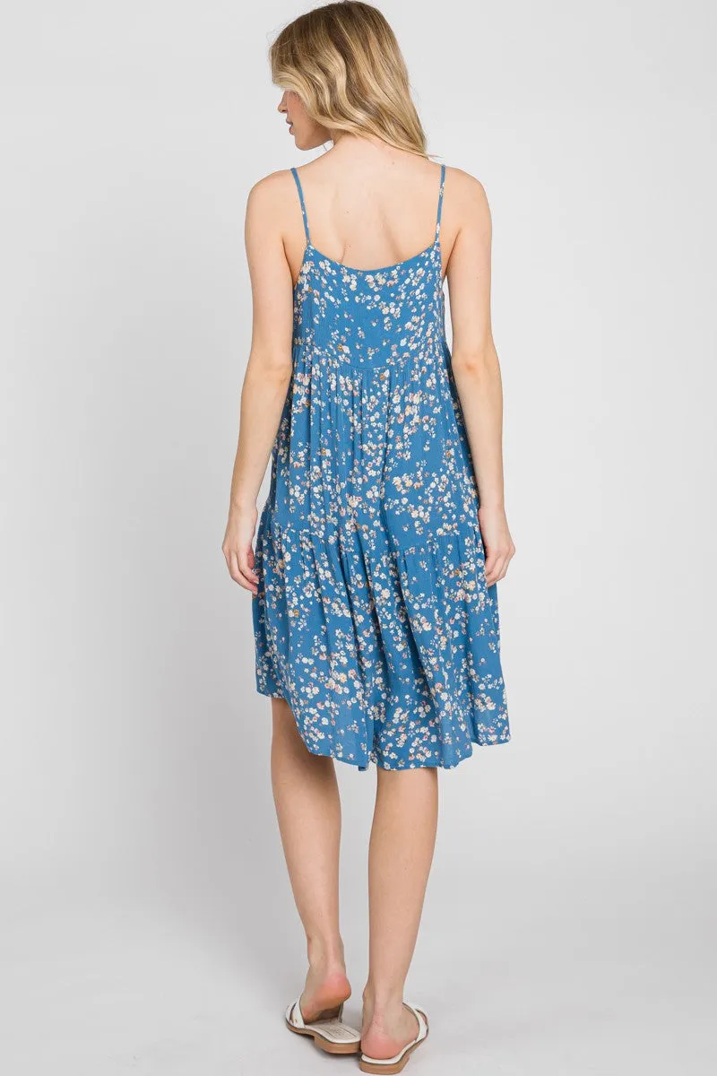 D146 FLORAL BABYDOLL DRESS