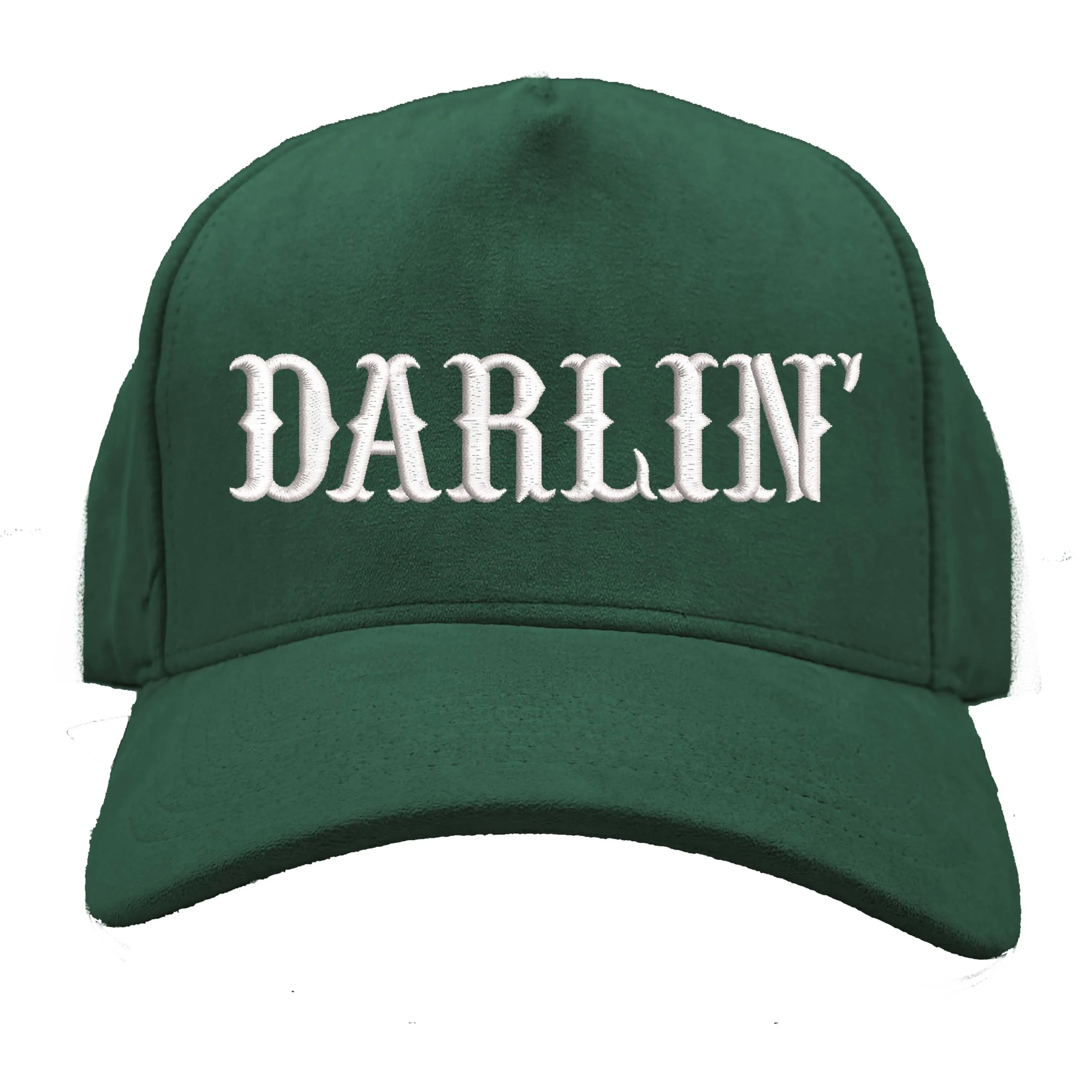 DARLIN' Suede 5 Panel Baseball Hat