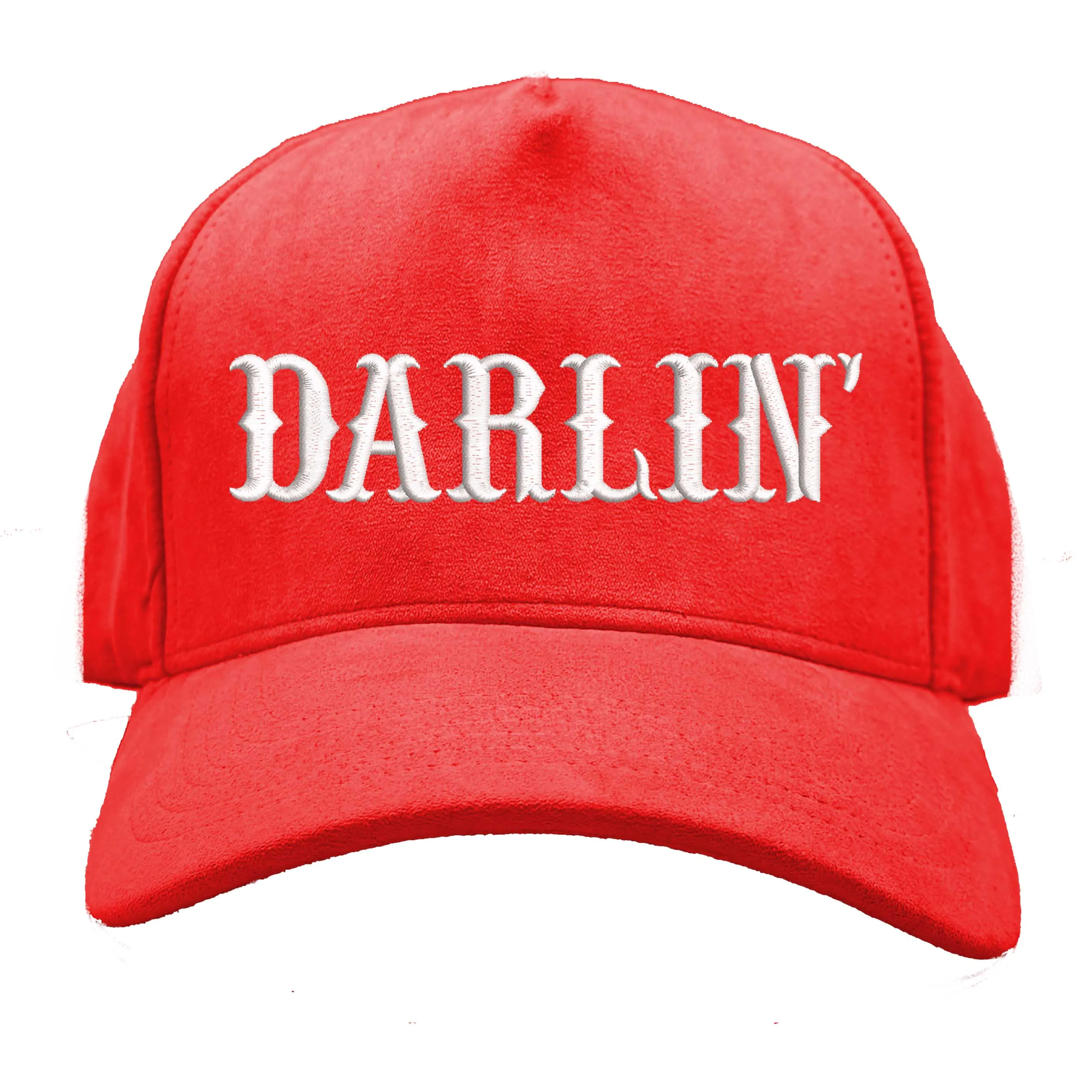 DARLIN' Suede 5 Panel Baseball Hat