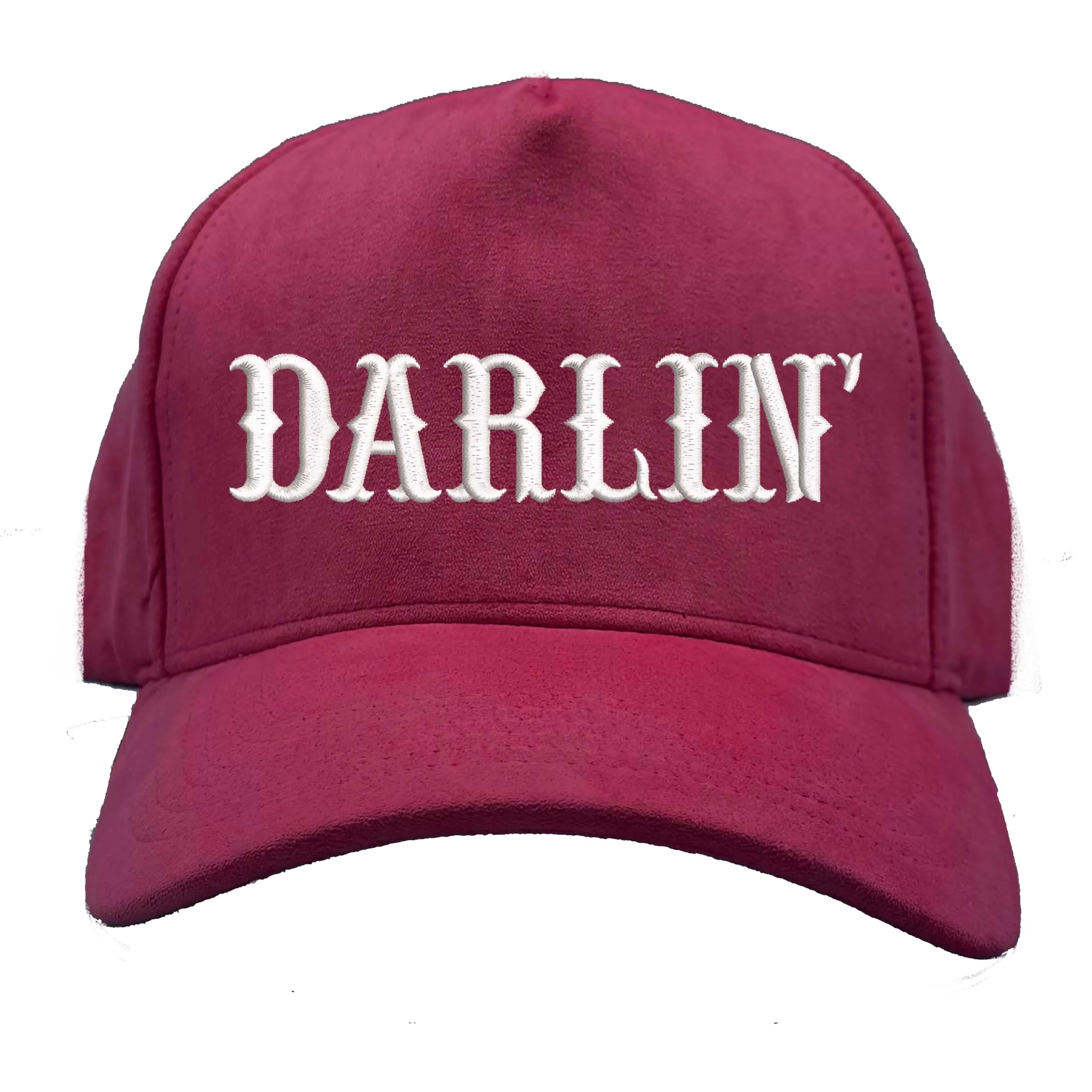 DARLIN' Suede 5 Panel Baseball Hat