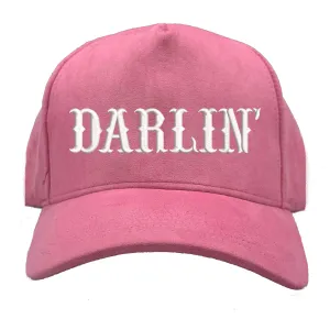 DARLIN' Suede 5 Panel Baseball Hat