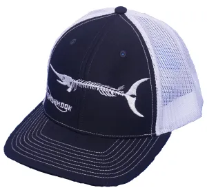 Dead Fish Hook Fish Skeleton Trucker Hat