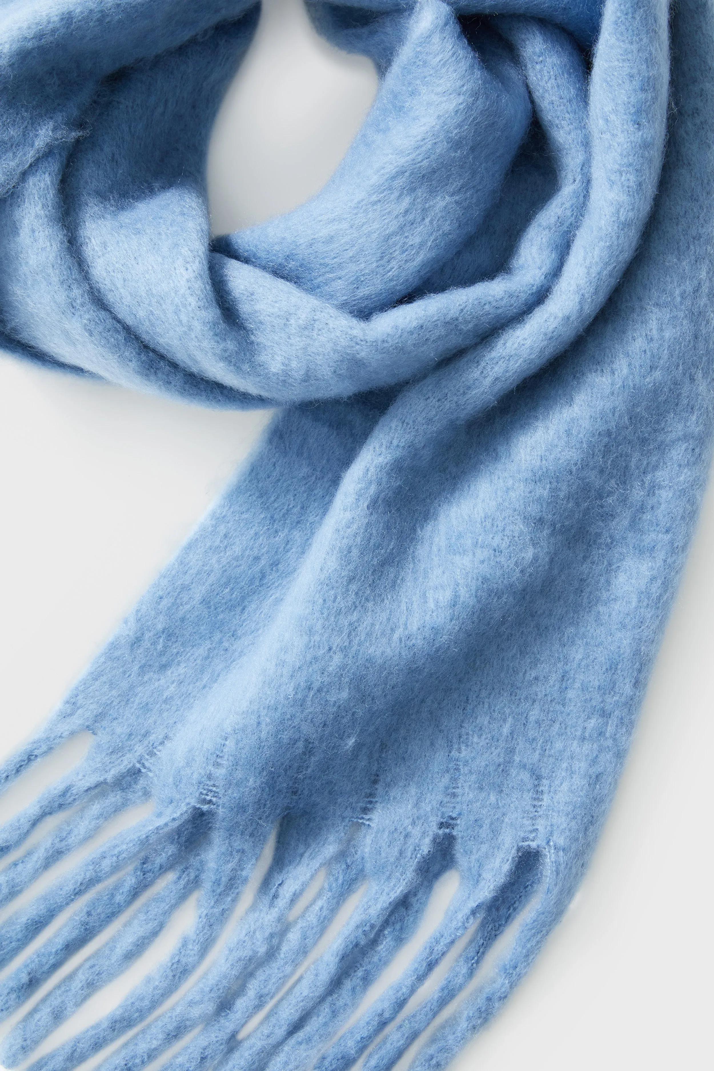 Denim Chic Solid Scarf