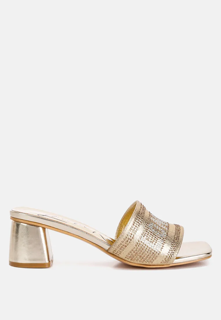 Diamante Embellished London Sandals By RAG