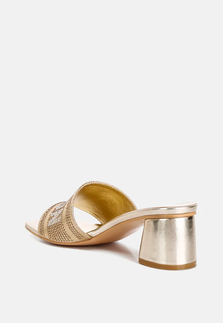 Diamante Embellished London Sandals By RAG